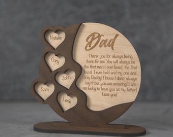 Dad Sign,Gift for Dad from Daughter,Birch wood Plaque,Grandpa,Fathers Day Gift,Personalized Gift,Gift for Dad,Gift for Him,From Daughter