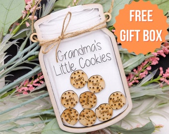 Mothers Day Gift,Grandmas Little Cookies,Gift for Memaw, Papa, Personalized Gift,Gift for Grandparents,Gift for Grandma,Custom Gift