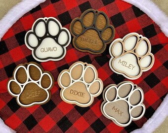 Personalized Dog Ornament,Christmas Ornament,Dog Lover Gift,Dog Mom,Pet Name Ornament,Personalized Gift,Pet Memorial,Dog Gift,Gift for Dog