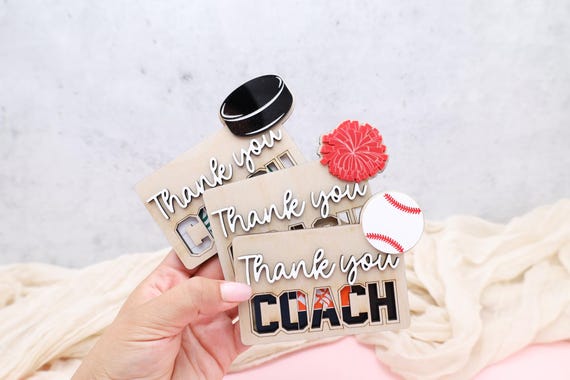 Thank You Coach Gift,Sports Coach Appreciation Gift,Hockey Coach Gift,Cheer Coach Gift,Baseball,Basketball,Team Coach Gift,End of Season