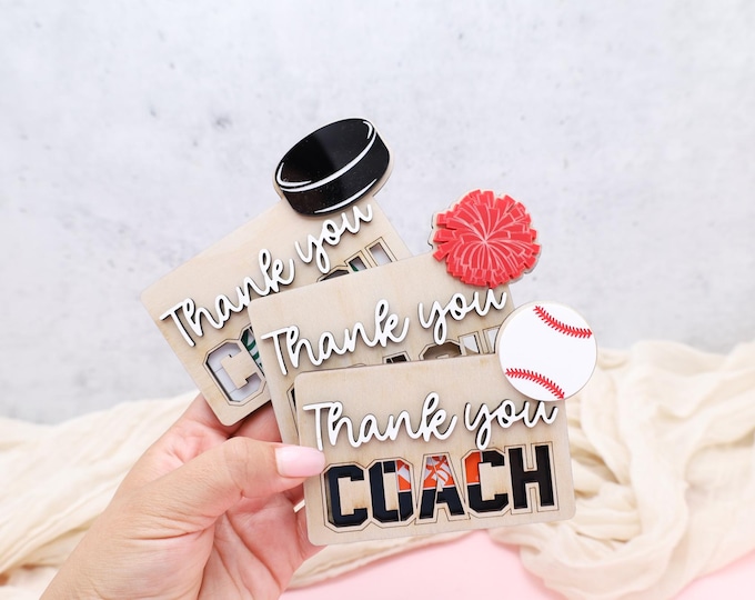Thank You Coach Gift,Sports Coach Appreciation Gift,Hockey Coach Gift,Cheer Coach Gift,Baseball,Basketball,Team Coach Gift,End of Season