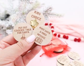 Christmas Activity Coins-Kids Advent Tokens