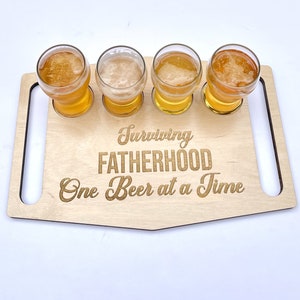 Beer Flight Board,Father's Day Gift,Gift for Dad,Birthday Gift,Gift for Him,Anniversary Gift,Personalized Beer Flight,Beer Gift,Beer Flight