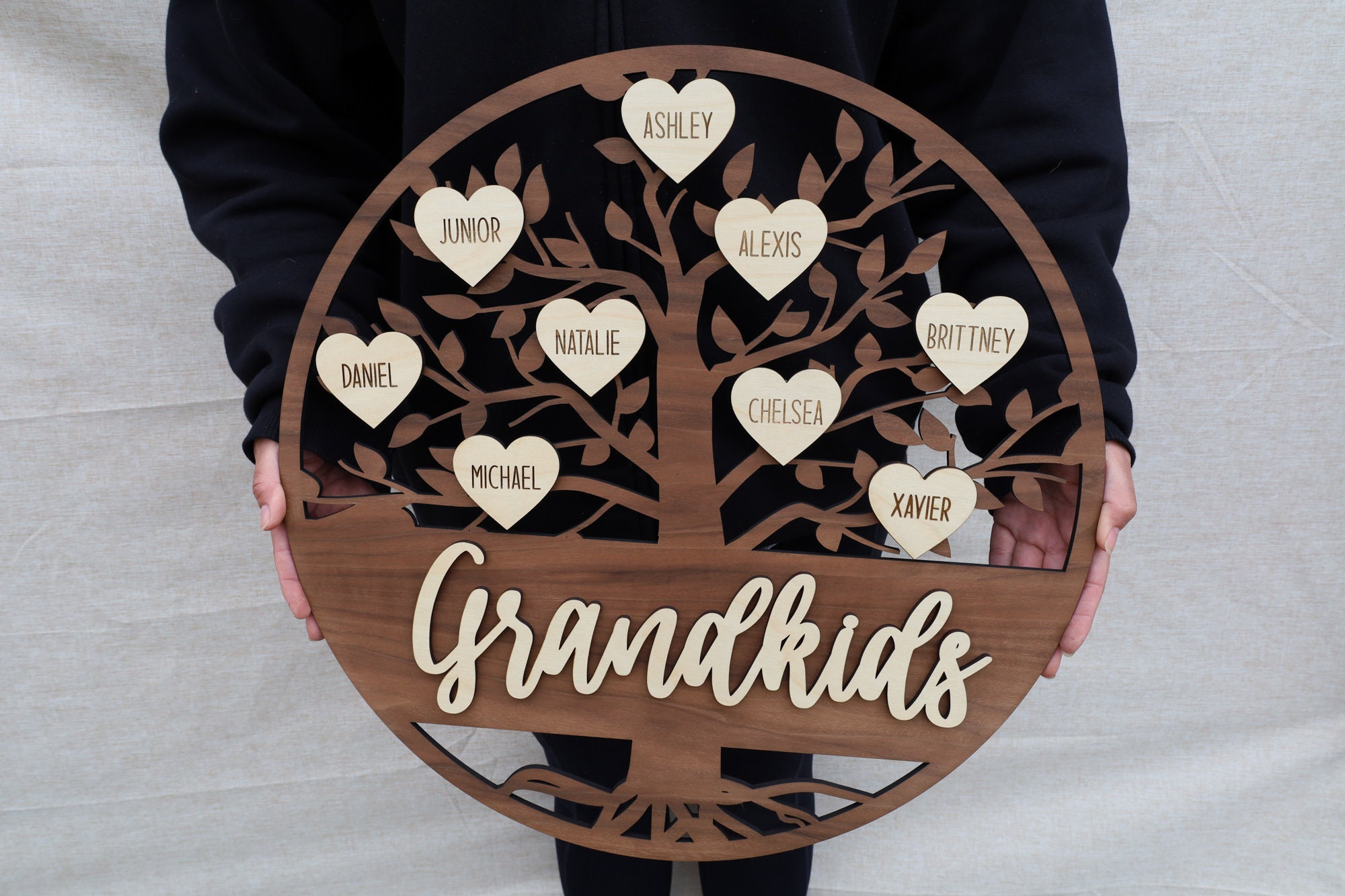 Baltic Sign Tree Personalized Family Tree Sign: Walnut & Baltic Birch Keepsake - Etsy