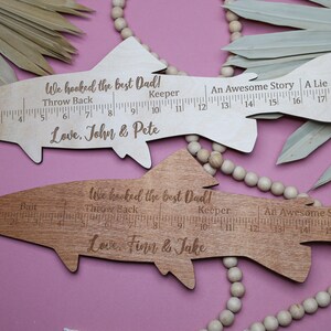 Fishing Ruler,trout Fish Gift,gift for Dad, Gift From Kids ...