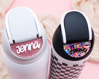 Custom Owala Tumbler Name Plate: Personalized Water Bottle Tag