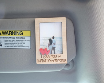 Photo Car Visor Clip,Wallet Photo Holder,Gift for Boyfriend,Valentines Day Gift,Car Picture Holder,Fridge Photo Magnet,Personalized Frame
