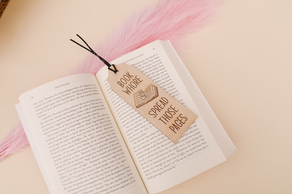 Book Whore Bookmark,Custom Bookmark,Personalized Gift,Bookmark for Women,Book Lover Gift,Gift for Her,Bday Gift,Funny Bookmark,GAG Gift