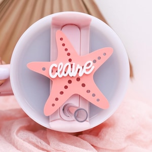 Starfish Stanley Topper: Beach Tumbler Name Tag