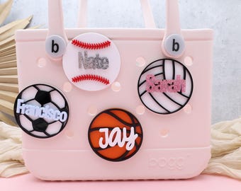 Custom Sports Bogg Bag Charm: Personalized Acrylic Bag Tag