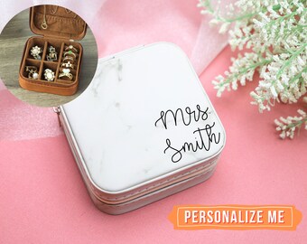 Bride Jewelry Box,Bride Gift Box,Gift for Bride,Honeymoon Gift,Gift for Her,Bridal Party,Travel Case,Future Mrs, Wedding Gift,Honeymoon Gift