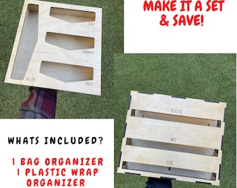 Plastic Wrap Organizer,kitchen Organizer,plastic Bag Storage,gift