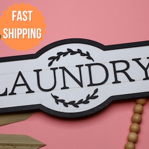 Laundry Room Sign,Farmhouse Decor,Wood Laundry Sign,Laundry Room Decor,Wood Sign,Farmhouse Laundry Sign,Sign for Laundry,Laundry Decor