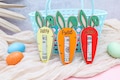 Personalized Easter Carrot Money Holder: Bunny Ear Tag, Cash Gift
