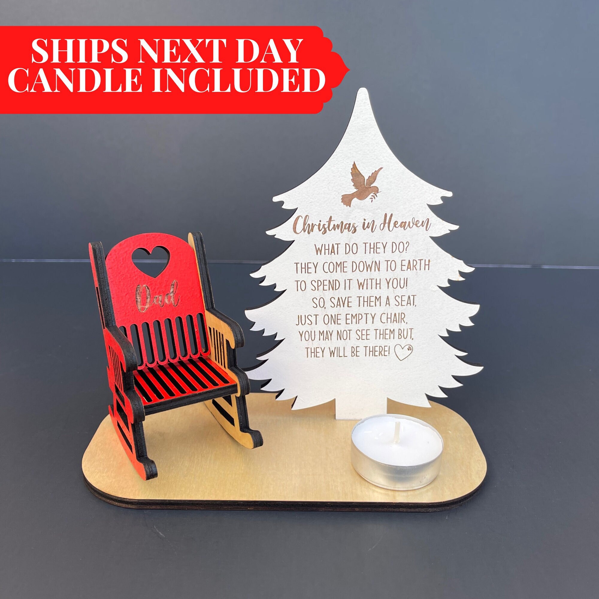 Christmas in heaven personalized ornament Clearance