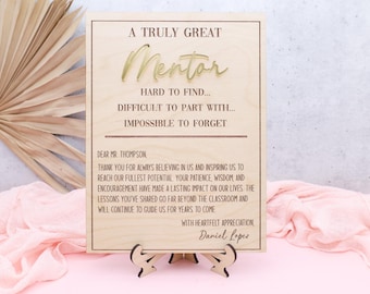 Personalized Mentor Gift-End of Year Retirement Gift