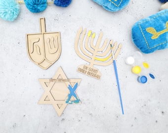 Hanukkah Kids Paint DIY KIt-Jewish Holiday Activity