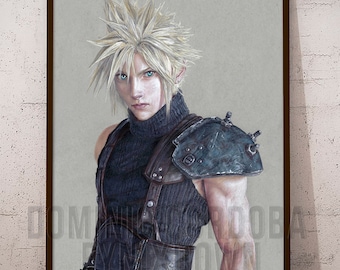 CLOUD STRIFE - Final Fantasy 7 Art Print