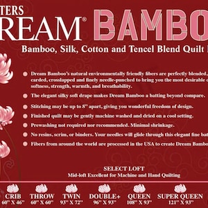 Quilters Dream Bamboo Batting