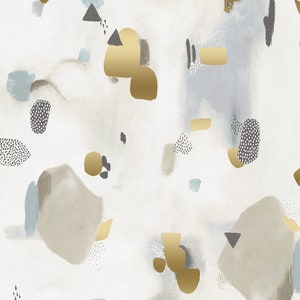 Girl's Club Pastel Parade in Vellum Metallic Cotton by Cotton + Steel