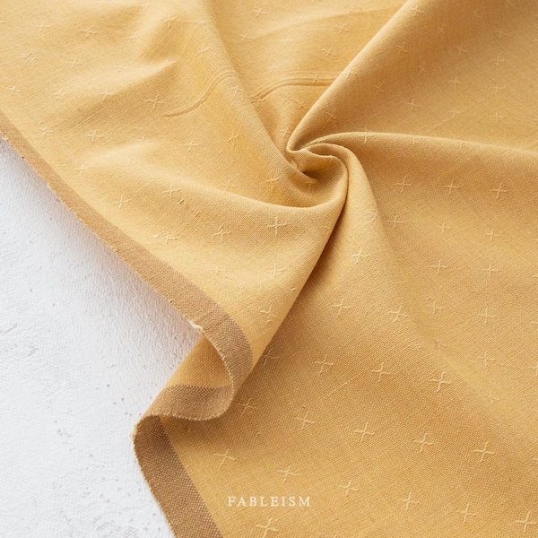 Chamomile Sprout Woven Fabric by Fableism FSW-06