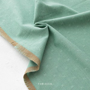 Malachite Sprout Woven Fabric by Fableism FSW-18