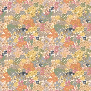 Rifle Paper Co English Rose Mimi in Blush Metallic by Cotton + Steel