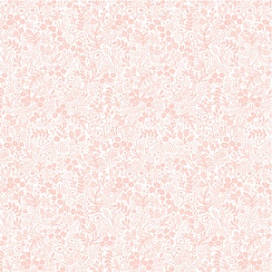 Rifle Paper Co Tapestry Lace in Blush Cotton Fabric by Cotton + Steel