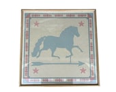 Vintage Roberta Adkins Horse Weathervane Serigraph Limited Edition 116 950