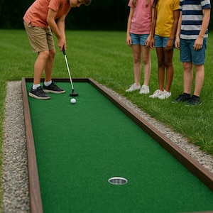 Mini Golf Course for Backyard Fun – Choose Single or Full Set with Unique Designs – Custom Mini Golf Track for Indoor & Outdoor Play