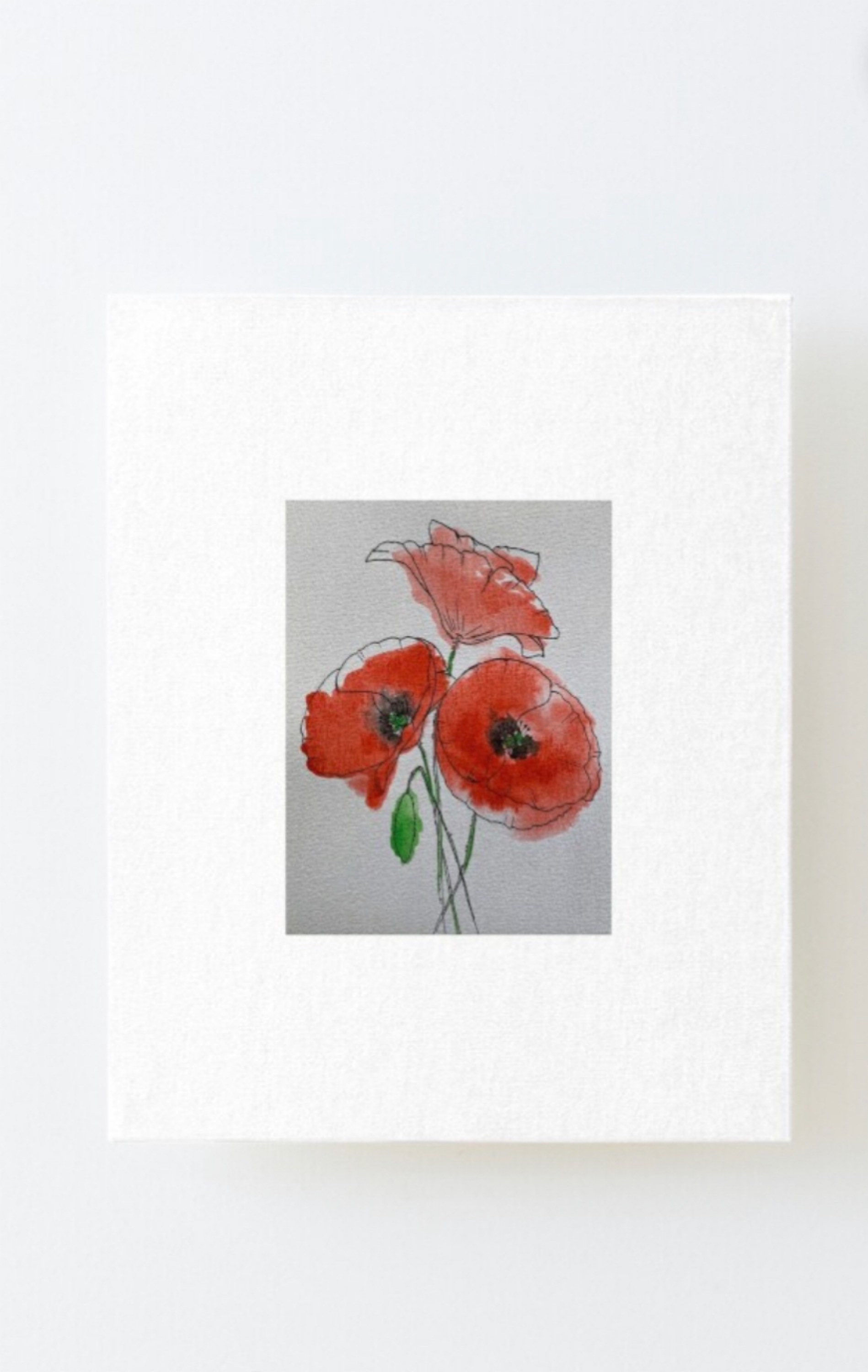 ポピー 絵画 花 オリジナル 水彩画 イラスト スケッチ アート ポピー 絵画 花 オリジナル 水彩画 イラスト スケッチ アート