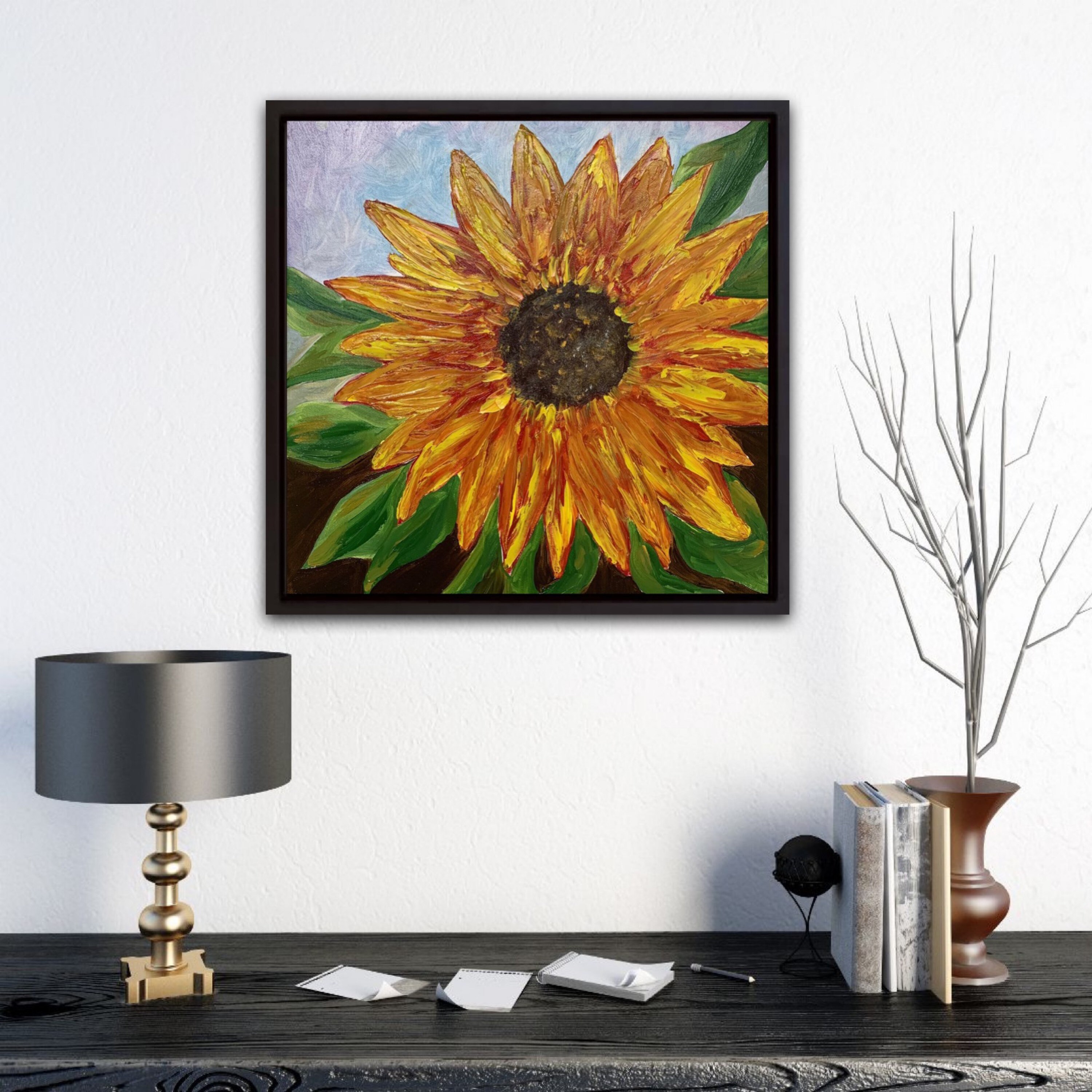 Sunflower ORIGINAL Oil Painting Canvas 12