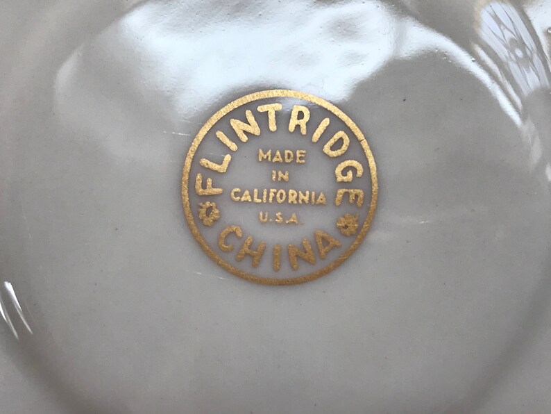 Flintridge Rosebud Demitasse Porcelain Teacup and Saucer Flintridge Replacement Rosebud Footed Demitasse Cup and Saucer
