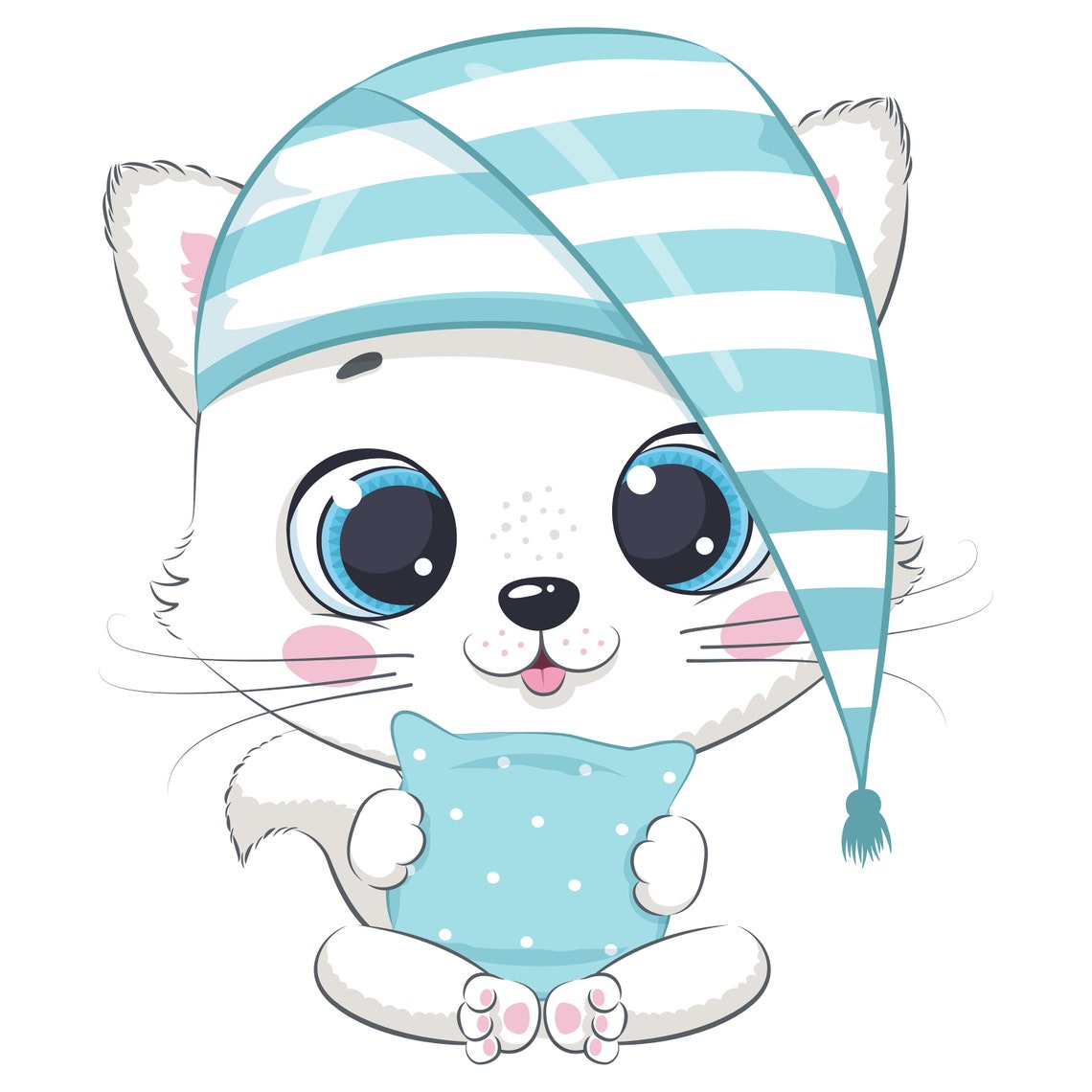 Sleeping Animals Clipart PNG EPS Baby Animals Sleeping Etsy