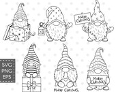 Christmas gnome svg, Nordic Gnome, New Year Clip art