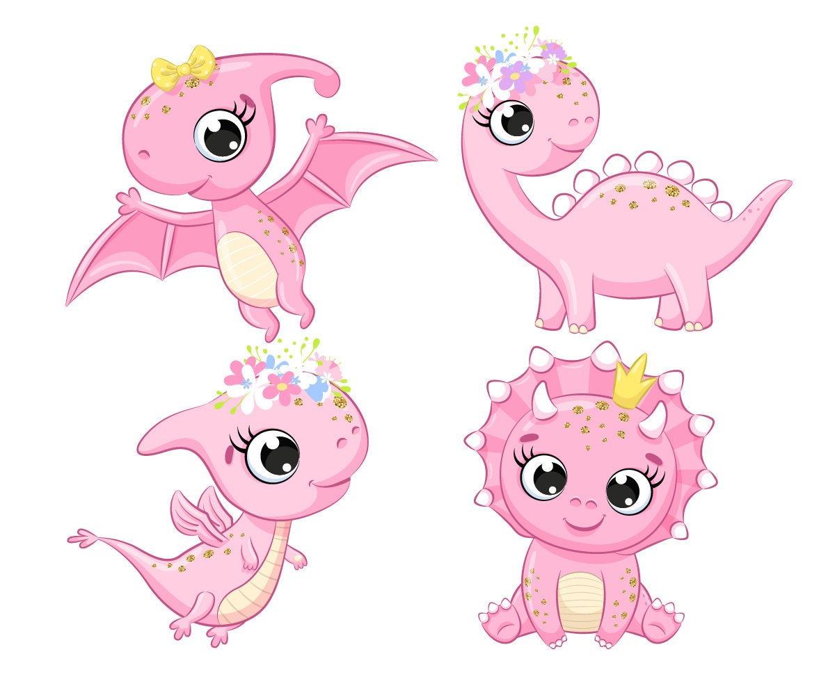 Cute Baby Dinosaur Clipart Png Eps Digital Clip Art Dinosaur | Sexiz Pix