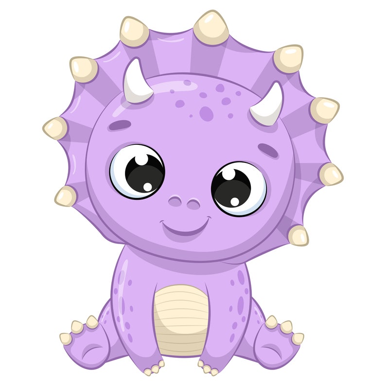 Süße Baby Dinosaurier Clipart PNG EPS digitale ClipArt | Etsy