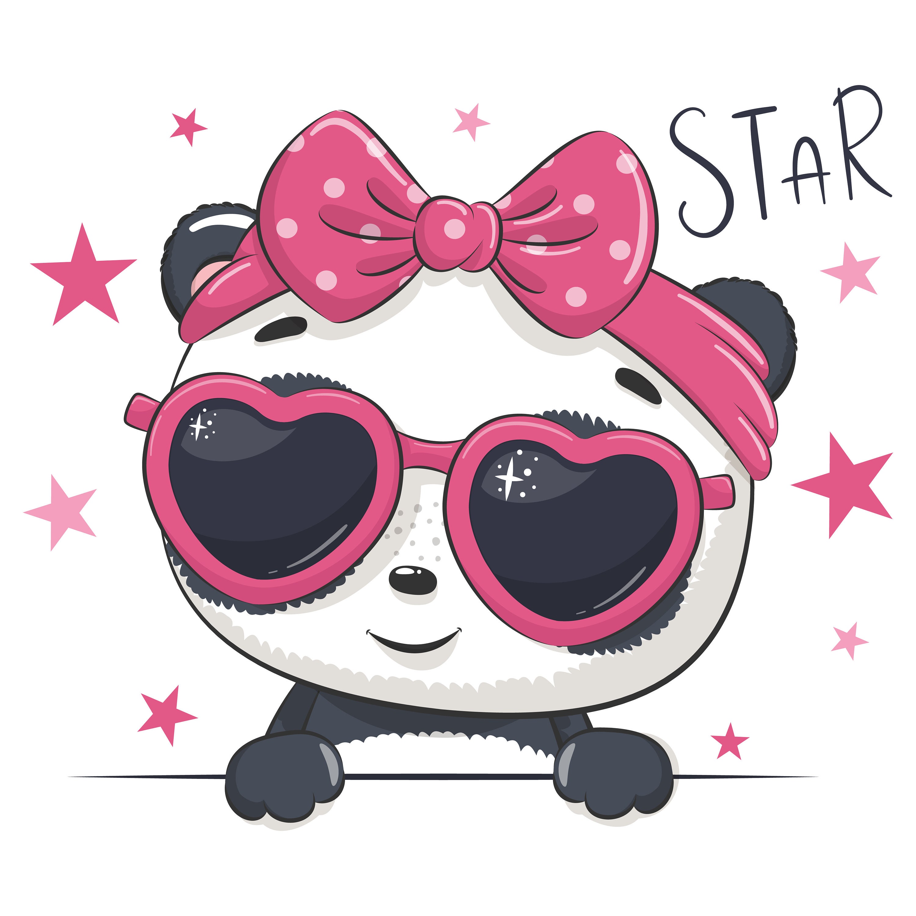 Baby Girl Clipart Cute Animal Clip Art EPS PNG JPEG Cute Etsy