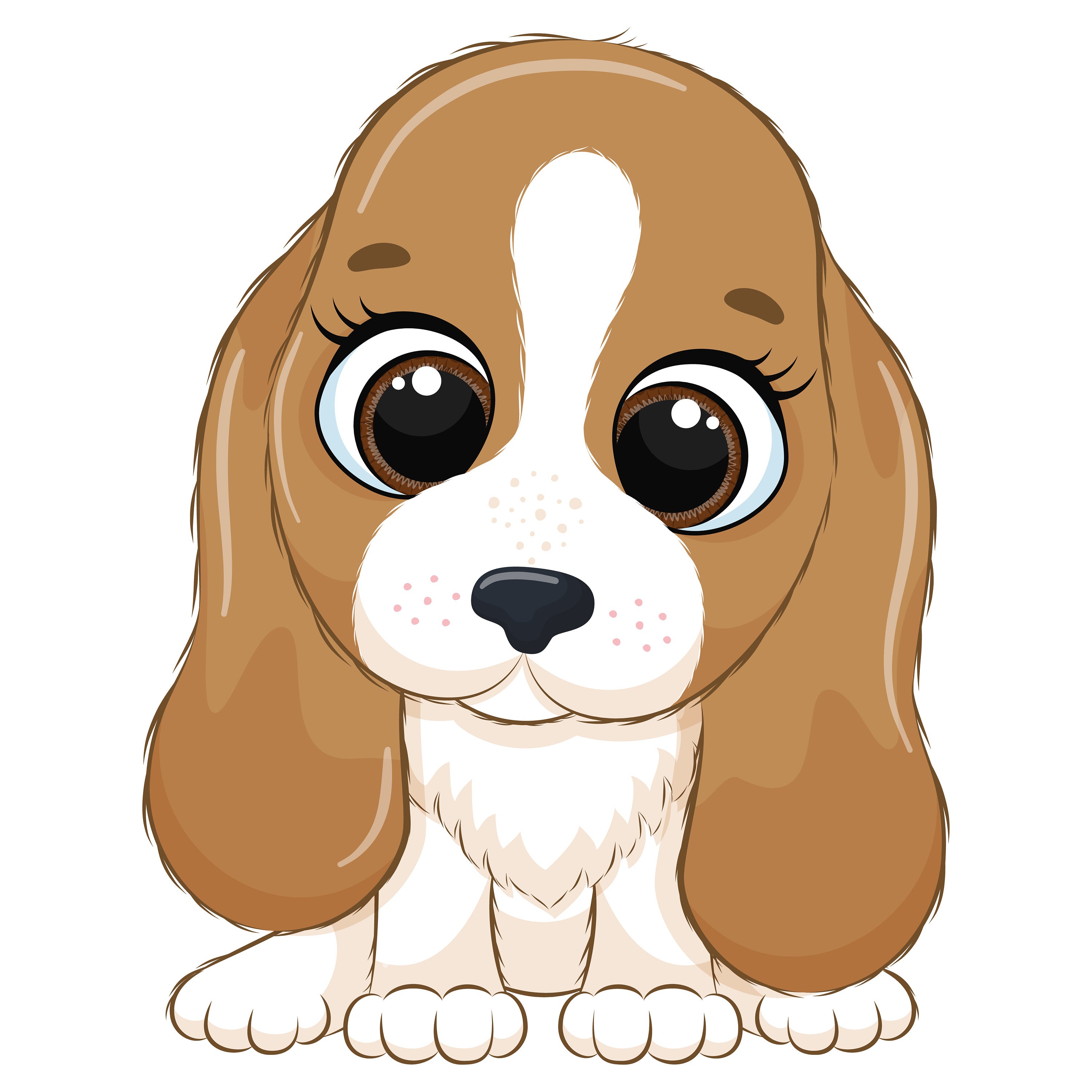 Cute Dog Clipart EPS PNG JPEG Pets Clipart Cute Animal Etsy
