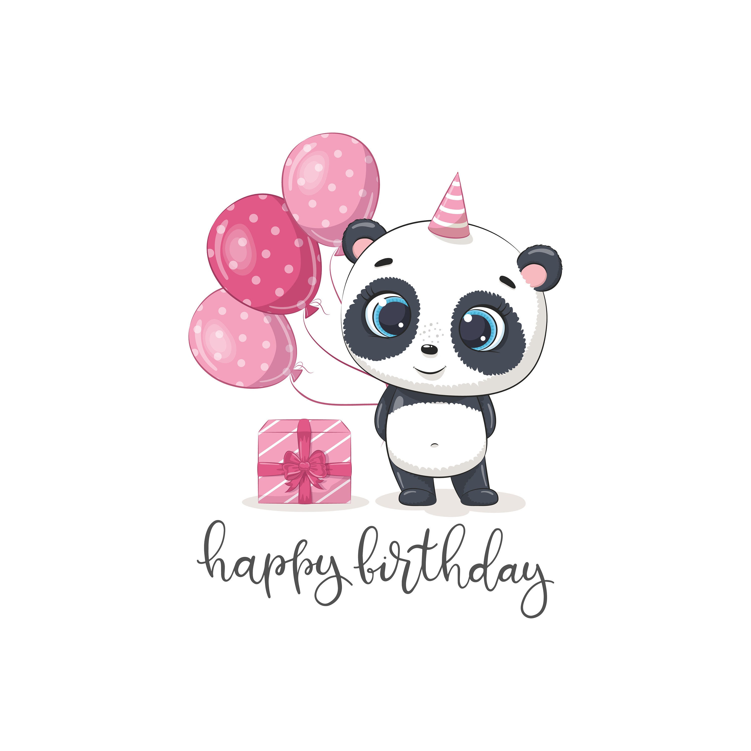 Cute Baby Panda Birthday Clipart Png Eps Girl Birthday Etsy Cute Baby Panda Birthday Clipart Png Eps Girl Birthday Etsy