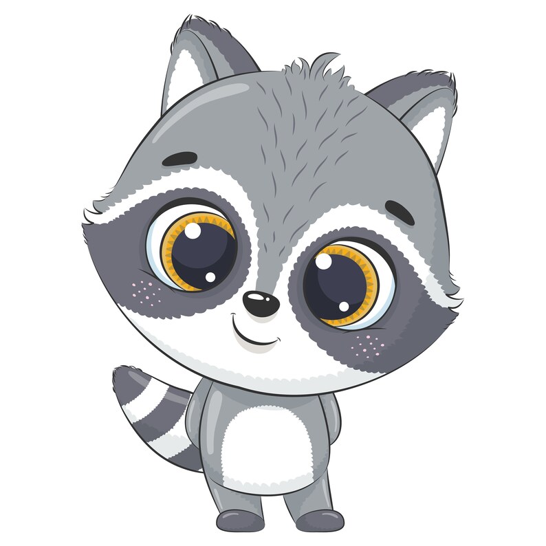 Cute Woodland Animal Clipart EPS PNG JPEG Bear Deer Etsy