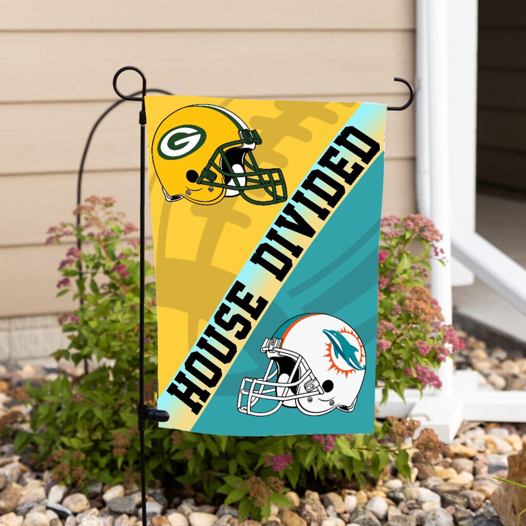 Personalized House Divided Garden Flag Custom Flags College Etsy
