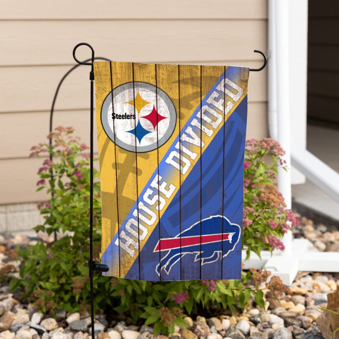 Personalized House Divided Garden Flag Custom Flags College Etsy