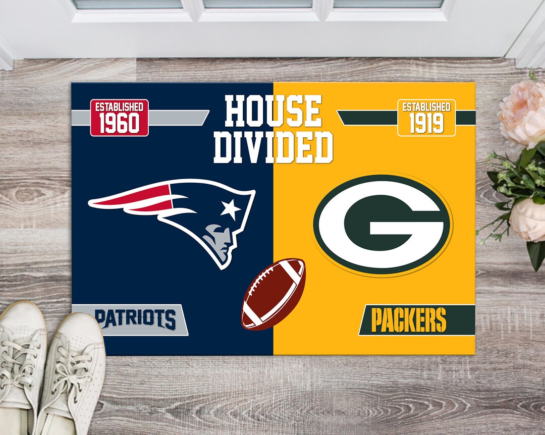 Personalized House Divided Doormats Football Any Team Etsy