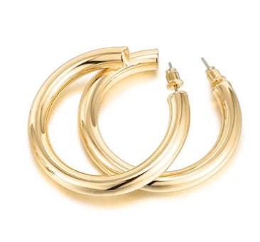 LV Hoop Inspired Earrings Large – Ziah Jewels