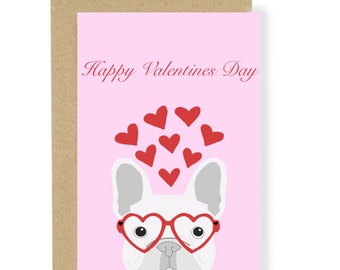 Pug Printable PDF Valentine's Day Card