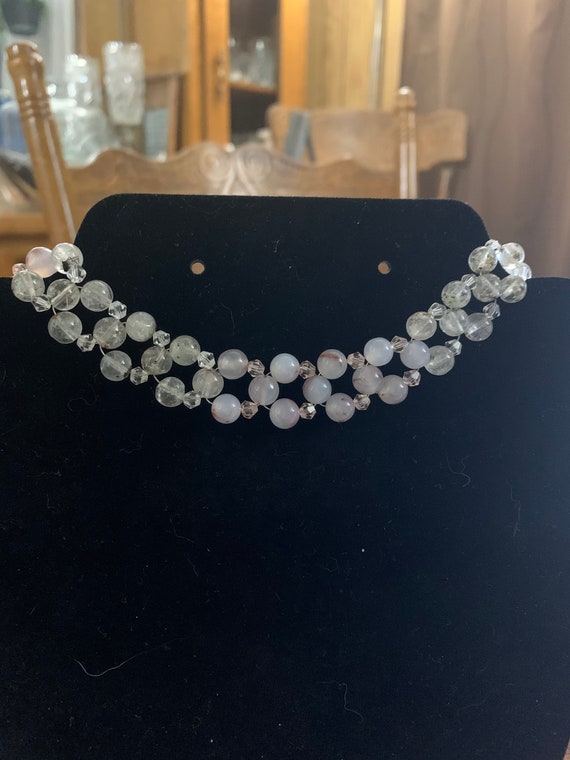 marble pearl choker