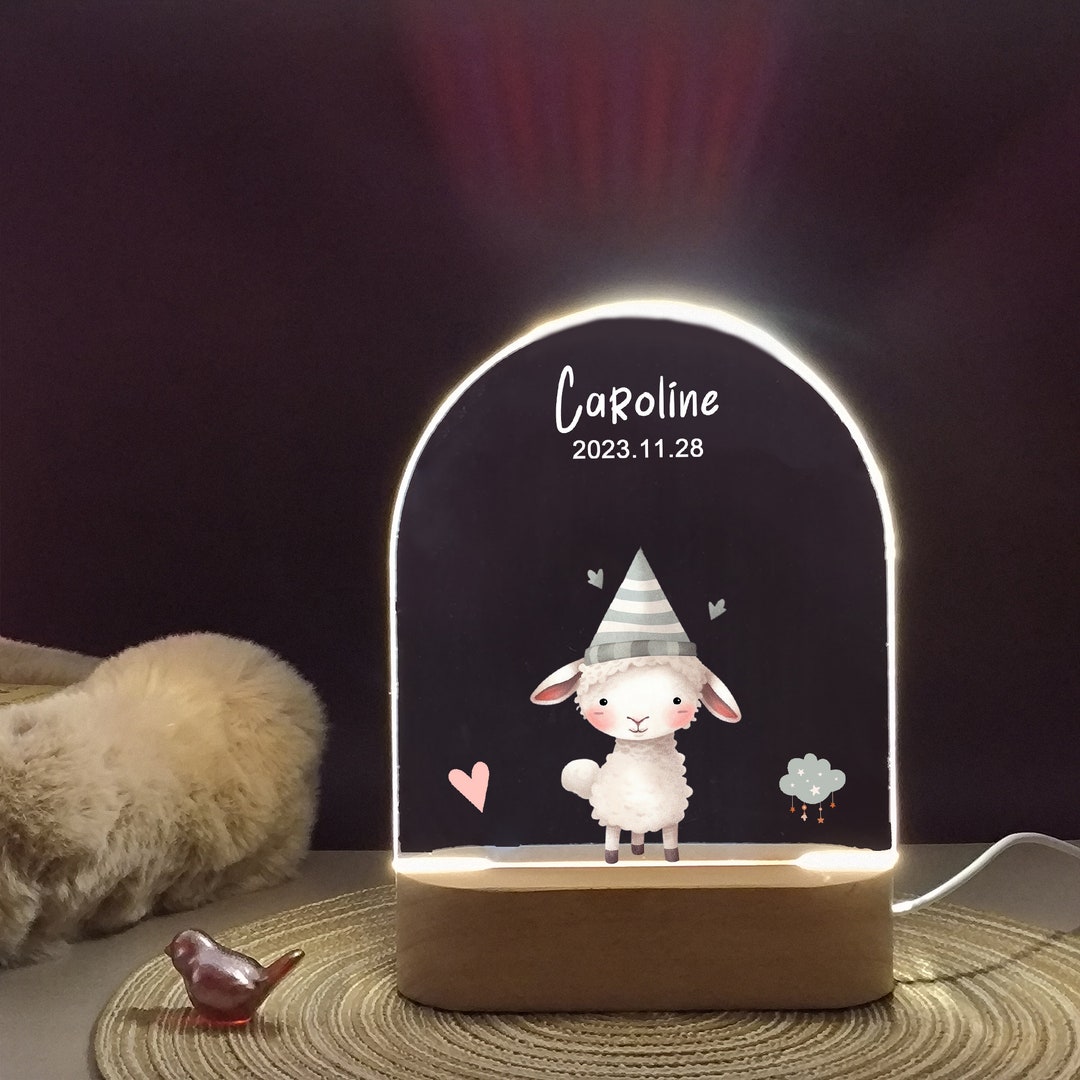 Personalized Night Lights for Baby Customized Warm Sheep Baby Etsy
