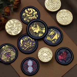 Mythos der Dunkelheit Stempel, Mythos und Magie Wachssiegel für Einladung, Hochzeit, Geschenkverpackung, Death Wax Stamp Kit, Gott Stempel