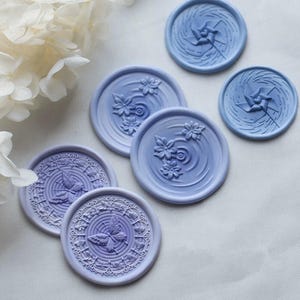 Wachs-Siegelstempel, Wiedergeburtsstempel, Wachssiegel für Einladung, Hochzeit, Geschenkverpackung, Windmühle-Wachsstempel, Wachssiegel-Kit, Schmetterling-Siegelstempel